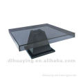 2012 Newest Hot-sale Black Tempered Glass Table Top